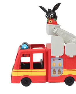 Plyšáci Bingův hasičský vůz  - svítí a vydává zvuky, 24 x 11 x 20 cm