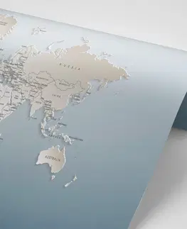 Samolepící tapety Samolepící tapeta mapa světa v originálním provedení