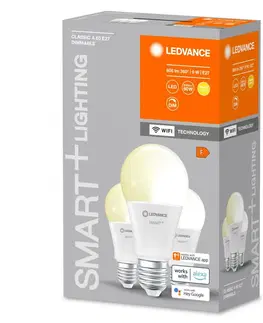 LED žárovky OSRAM LEDVANCE SMART+ WiFi A60 9W 230V DIM FR E27 TRIPLE PACK 4058075778818