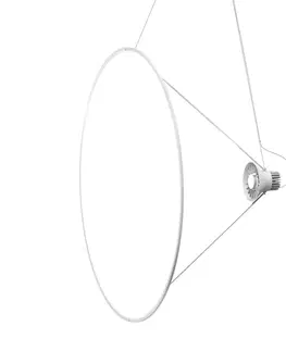Závěsná světla Luceplan Luceplan Amisol LED závěsné světlo Ø 110cm opál bílá