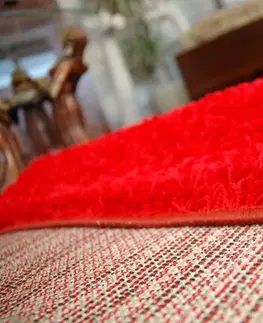 Koberce a koberečky Dywany Lusczow Kusový koberec SHAGGY Izebelie 5cm červený, velikost 150x250