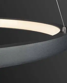 Designová závěsná svítidla SLV BIG WHITE ONE 60 DALI Indoor, závěsné LED svítidlo, černé, 3000/4000K 1002909