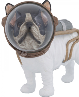 Sošky psů KARE Design Soška Pes kosmonaut stojící 21cm
