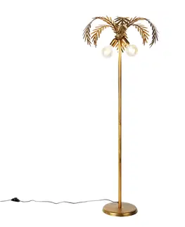 Stojaci lampy Chytrá stojací lampa zlatá 2-světelná vč.Wifi G95 - Botanica