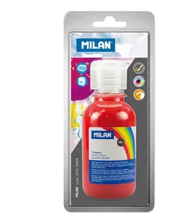 Hračky MILAN - Temperová barva 125 ml červená - blistr