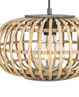 Zavesna svitidla Orientální závěsná lampa bambus 32 cm - Amira