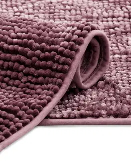 Koupelnové předložky AmeliaHome Koupelnový koberec Bati 50x70 cm fialový, velikost 60x90