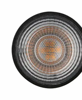 LED žárovky PAULMANN LED reflektor 7 W černá mat GU10 2.700K teplá bílá 287.51