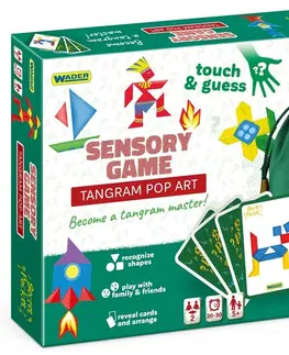 Hračky společenské hry WADER - Secret Pocket: Tangram Pop Art - senzorická hra