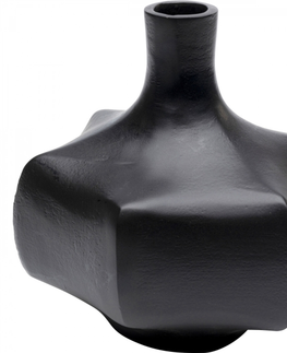 Dekorativní předměty KARE Design Černá váza Isabella 23cm