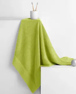 Ručníky AmeliaHome Bavlněný ručník DecoKing Berky světle zelený, velikost 50x100