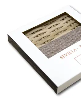 Vzorky luxusních setů z umělého ratanu DEOKORK Vzorky sestavy Sevilla béžová