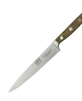 Kuchyňské nože Güde - Solingen Alpha Dubový sud filetovací s pevnou čepelí 16 cm
