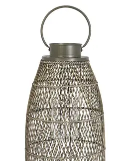 Zahradní lampy Závěsná proutěná lucerna Meril - Ø 30*62 cm Light & Living 6198723