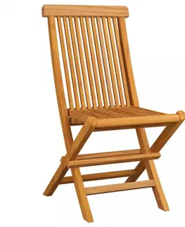 Zahradní židle Skládací zahradní židle 6 ks hnědá Dekorhome