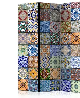 Paravány Paraván Colorful Mosaic Dekorhome 135x172 cm (3-dílný)