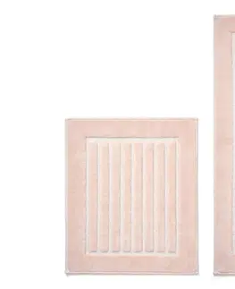 Koupelnové předložky L'essentiel Sada 2 kusů koupelnových předložek Cotton Powder pudrově růžová
