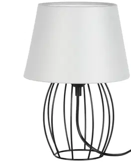 Lampy   7664104 - Stolní lampa MANGOO 1xE27/40W/230V šedá/černá 