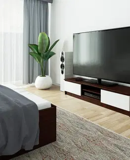 TV stolky Ak furniture TV stolek Ronon 160 cm venge/bílý