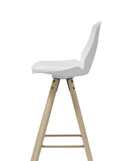 Barové židle Dkton Designová barová židle Nerea bílá