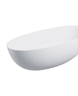 Vany OMNIRES SHELL M+ volně stojící vana, 175 x 78 cm, bílá mat SHELL175WWBM