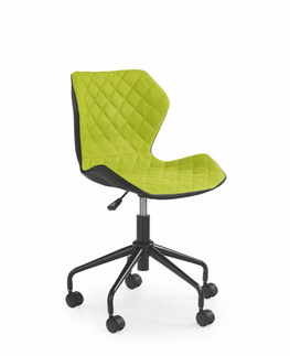 Kancelářské židle Dětská židle DENEB, černá/zelená