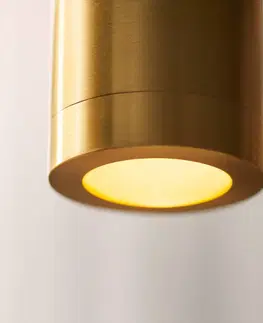 Závěsná světla DESIGN BY US Závěsná lampa Liberty Spot, zlatá barva, výška 25 cm