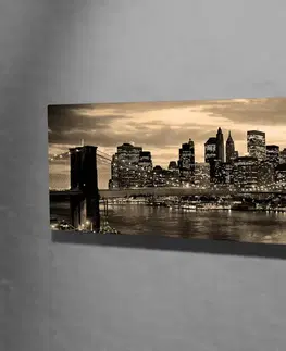 Obrazy Obraz na plátně Williamsburgský mos 80 x 30 cm