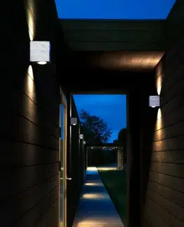 LED venkovní nástěnná svítidla NORDLUX venkovní nástěnné svítidlo Canto Kubi 2 2x5W LED galvanizovaná ocel čirá 49711031