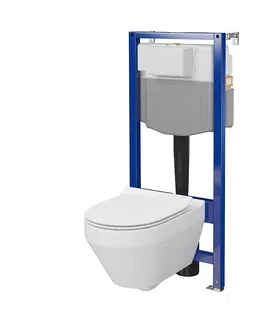 Záchody CERSANIT Set C29 AQUA 50 PNEU QF WHB CREA OVAL CO DUR SC EO S701-808