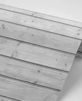 Samolepící tapety Samolepící fototapeta s imitací šedého dřeva