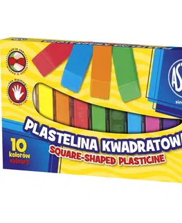 Hračky ASTRA - Plastelína hranatá 10 barev, 303115006