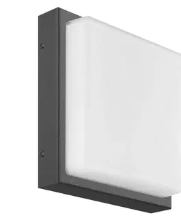 Venkovní nástěnná svítidla LCD Čtvercové venkovní nástěnné svítidlo LED Ernest