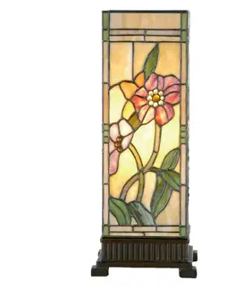 Světla na parapety Clayre&Eef Lampa Shirley v Tiffany stylu