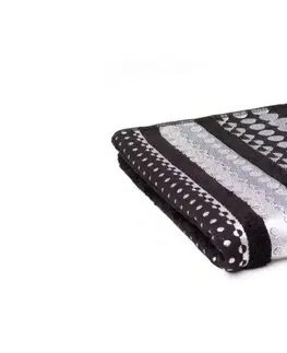 Ručníky Faro Bavlněný ručník Silver 70x140 cm černý