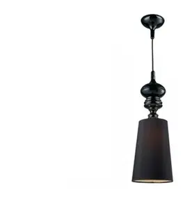 Klasická závěsná svítidla Závěsné svítidlo AZzardo Baroco 1 pendant black AZ0064 E27 1x15W IP20 25cm černé