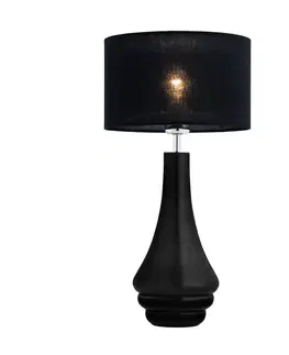 Stolní lampy Argon Stolní lampa Arabesca celá v černé barvě
