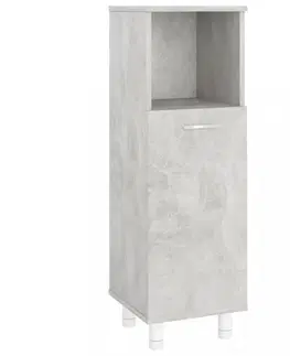 Koupelnové skříňky Koupelnová skříňka Dekorhome Bílá / dub sonoma