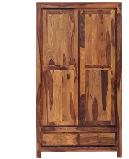 Šatní skříně Skříň Gani 110x200x60 z indického masivu palisandr / sheesham