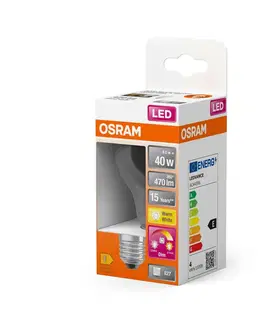 LED žárovky OSRAM LEDVANCE LED Superstar Plus Classic A 40 Filament Glow DIM 4W 822-827 E27 4058075435568