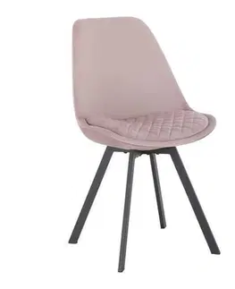 Židle do jídelny Židle Isabella Samet - Růžová