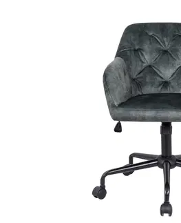 Kancelářská křesla LuxD Designová kancelářská židle Kiara zelený samet