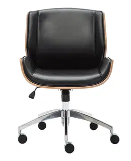 Kancelářské židle TP Living Kancelářská židle RON černá/ořech