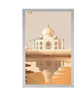 Města Plakát indický Taj Mahal