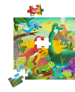 Hračky puzzle B-TOYS - Puzzle maxi 48 ks Dinosaurus