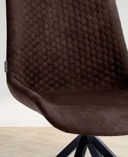 Židle HOMEDE Jídelní židle Sahari čokoládová, velikost 53x58,5x88