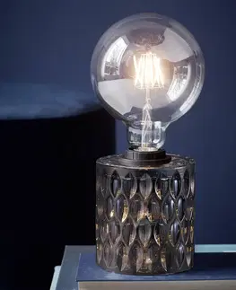Stolní lampy Nordlux Ze skla - stolní lampa Hollywood kouřově šedá