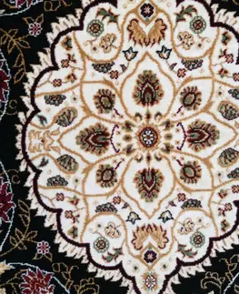Vintage koberce Kvalitní vintage koberec v černé barvě