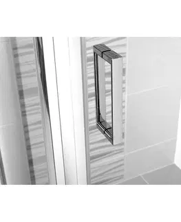 Sprchové kouty MEREO Sprchový kout, Lima, čtverec, 100x100x190 cm, chrom ALU, sklo Čiré, dveře lítací CK86533K