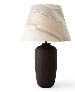 Stolní lampy Audo Copenhagen Audo Torso LED stolní lampa, hnědá/krémová, 57 cm